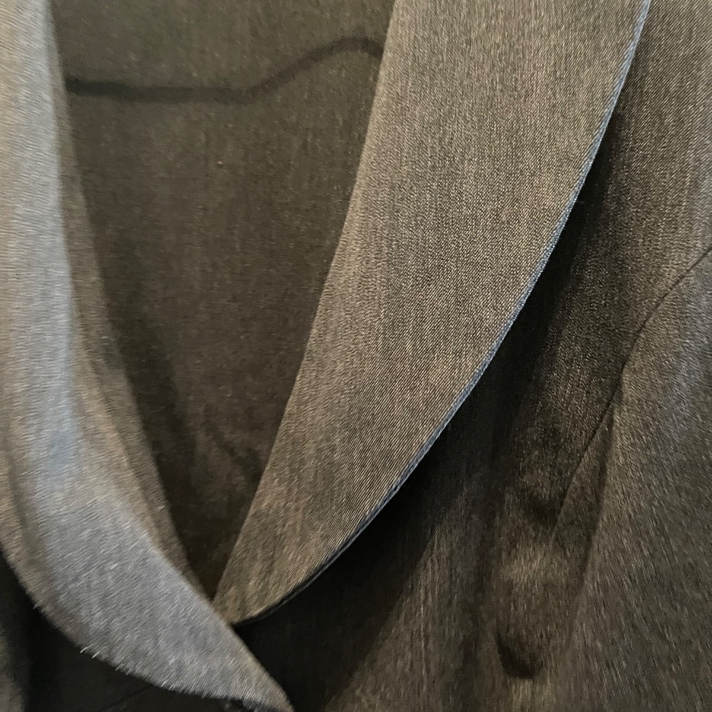 VINTAGE Hard to find Lane Bryant 2 piece Dark Gray Maxi Skirt Suit 18 - Picture 9 of 15